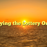 Enjoying the Lottery Online