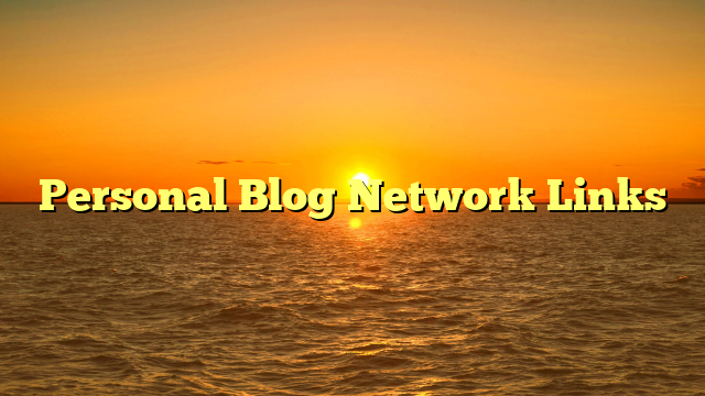 Personal Blog Network Links
