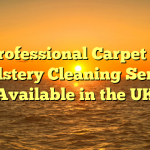 Professional Carpet & Upholstery Cleaning Services Available in the UK