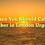 When You Should Call a Plumber in London Urgently